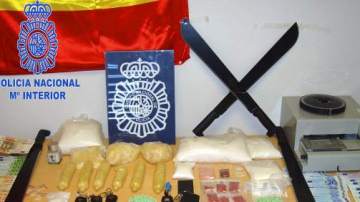 Material incautada de la banda china que distribuía una nueva droga en Madrid la "Kin Xin Guo"