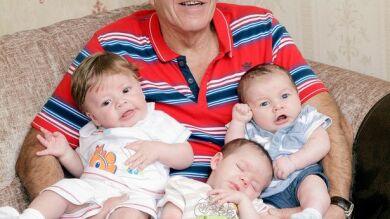 Padre, abuelo y bisabuelo... en tres meses