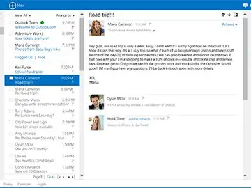 Interfaz de Outlook Interfaz de Outlook