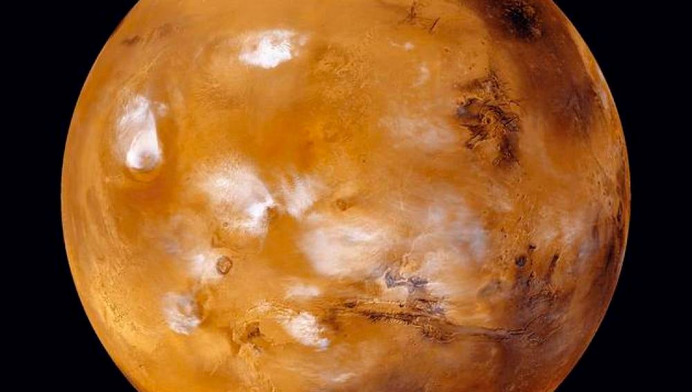  En la imagen de archivo, el planeta Marte en una fotografía facilitada por la NASA.