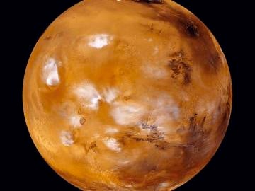 En la imagen de archivo, el planeta Marte en una fotografía facilitada por la NASA.