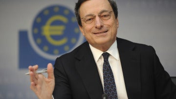 Mario Draghi tras la reunión del BCE