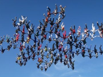 Record mundial de figuras en el aire