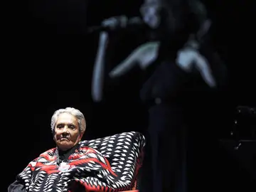 La cantante mexicana Chavela Vargas La cantante mexicana Chavela Vargas