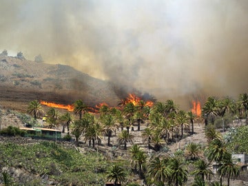 Fuego en la isla de la Gomera