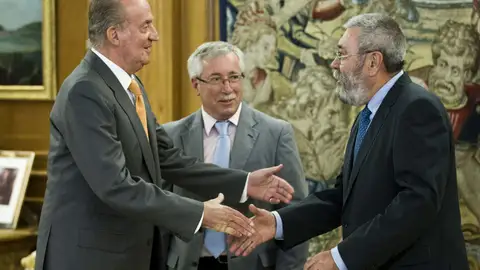 El Rey recibe a los sindicatos El Rey recibe a los sindicatos