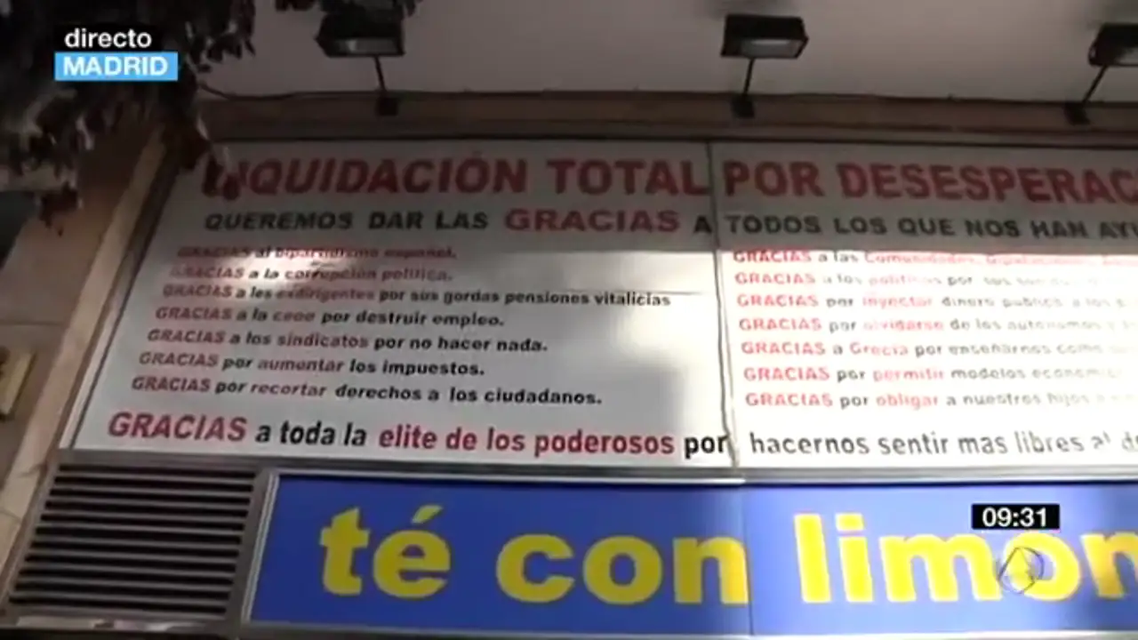 "Liquidación por desesperación"