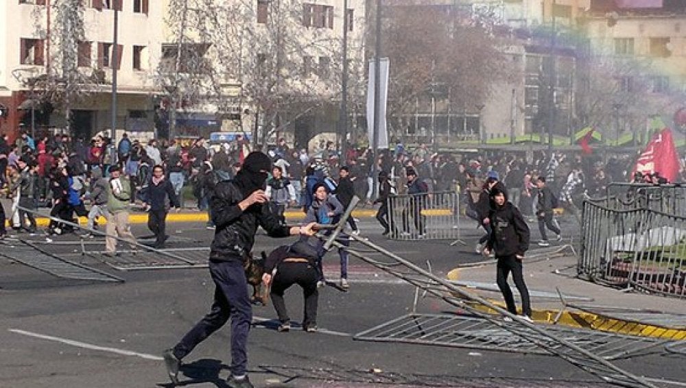 Enfrentamientos en Chile