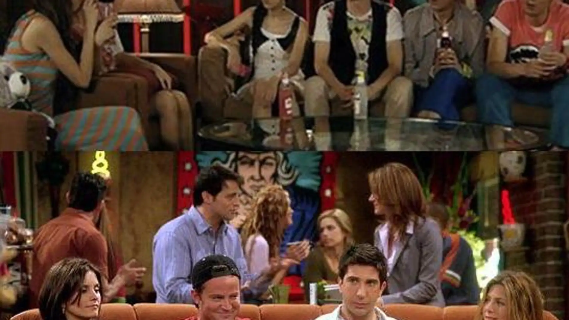 Una escena de las series  'Ipartment' y de 'Friends'