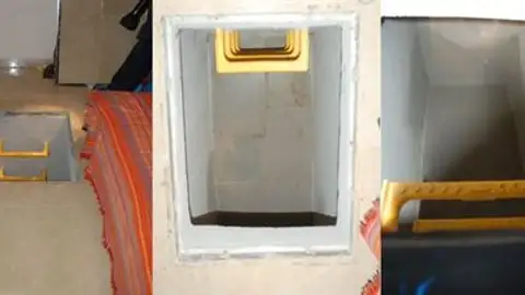 Zulo en la casa de unos de los terroristas Zulo en la casa de unos de los terroristas