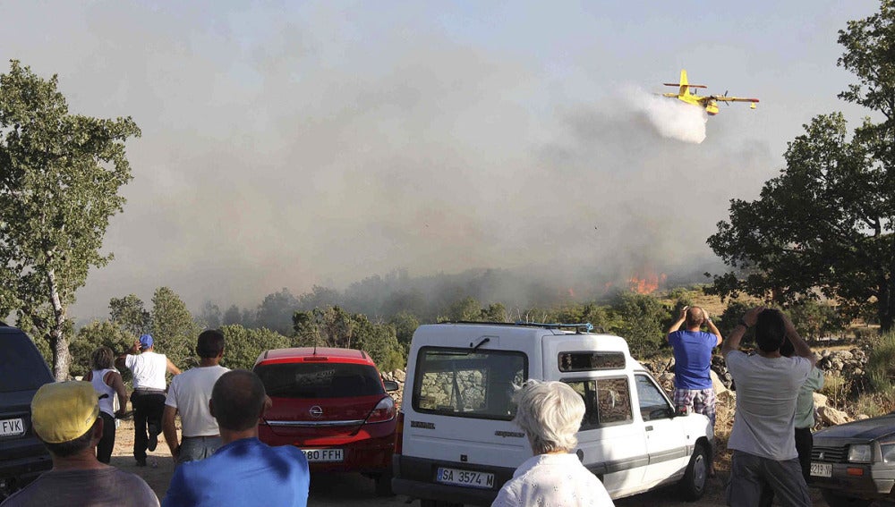 Incendio en la Sierra de Béjar