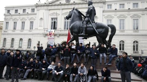 Alumnos del Internado Nacional Barros Arana 
