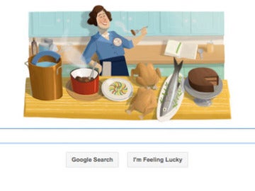 Doodle dedicado a Julia Child