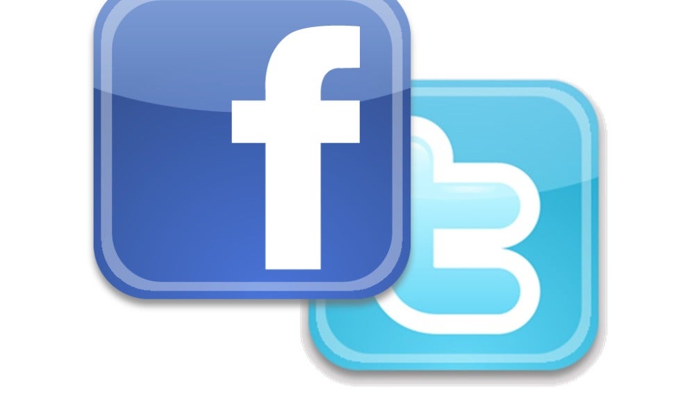 Logos de Twitter y Facebook