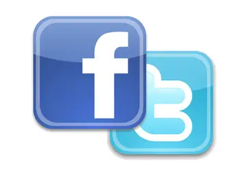 Logos de Twitter y Facebook Logos de Twitter y Facebook