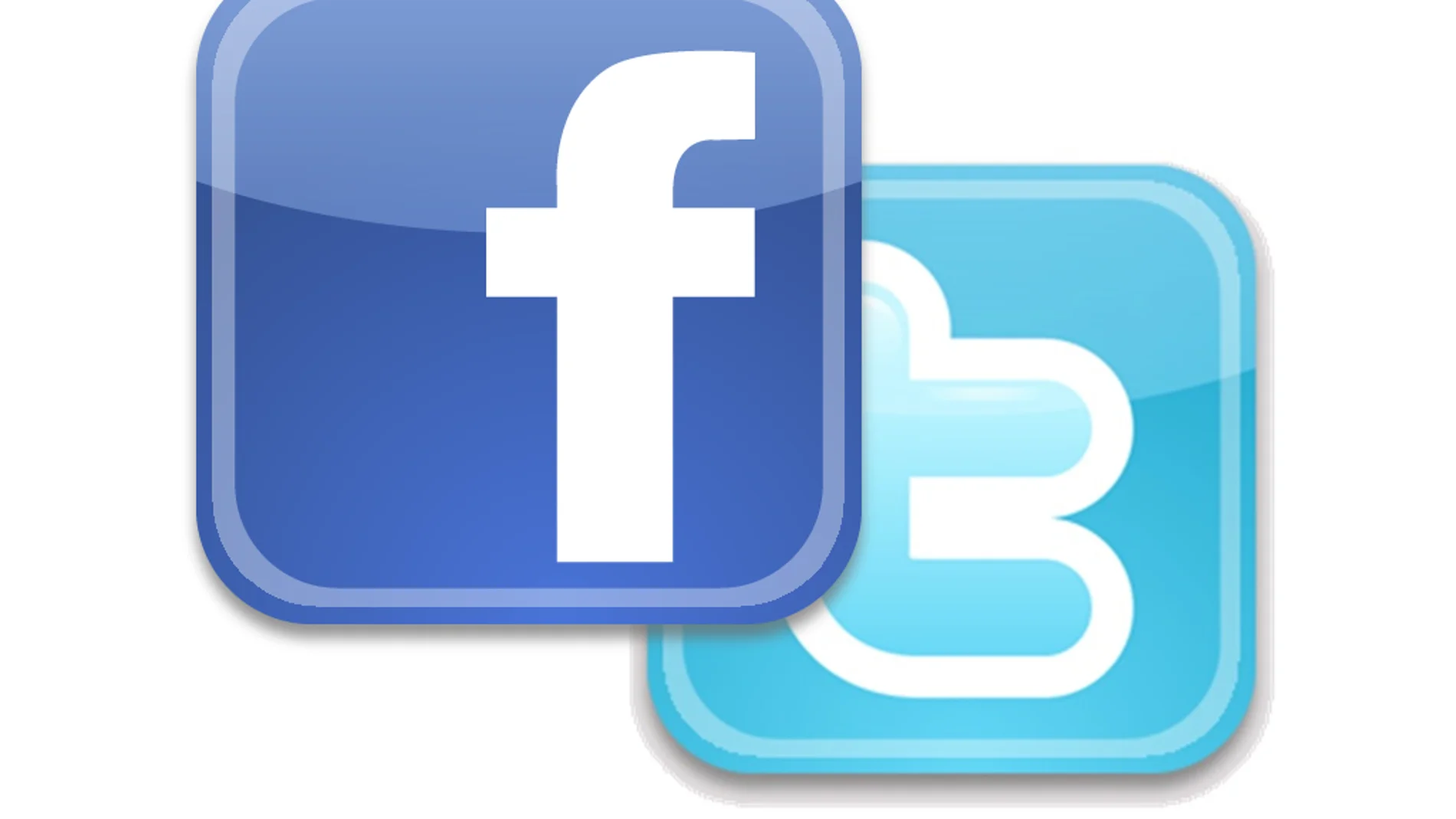 Logos de Twitter y Facebook Logos de Twitter y Facebook
