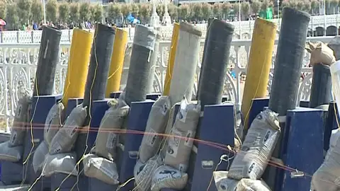 La seguridad de la pirotecnia, a prueba en San Sebastián La seguridad de la pirotecnia, a prueba en San Sebastián