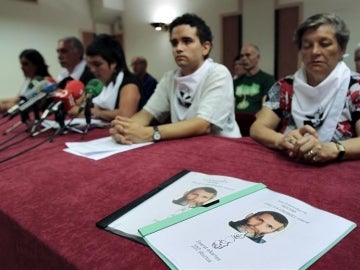 Miembros del colectivo de apoyo a presos de ETA Etxerat