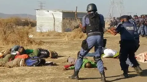 34 mineros muertos en Suráfrica 34 mineros muertos en Suráfrica