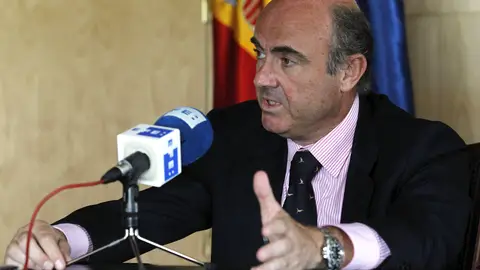 El ministro Luis de Guindos El ministro Luis de Guindos