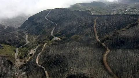 El fuego arrasa La Gomera 16 días después de que fuera declarado El fuego arrasa La Gomera 16 días después de que fuera declarado