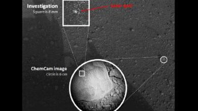 El 'Curiosity' estrena su láser destruyendo una roca en Marte