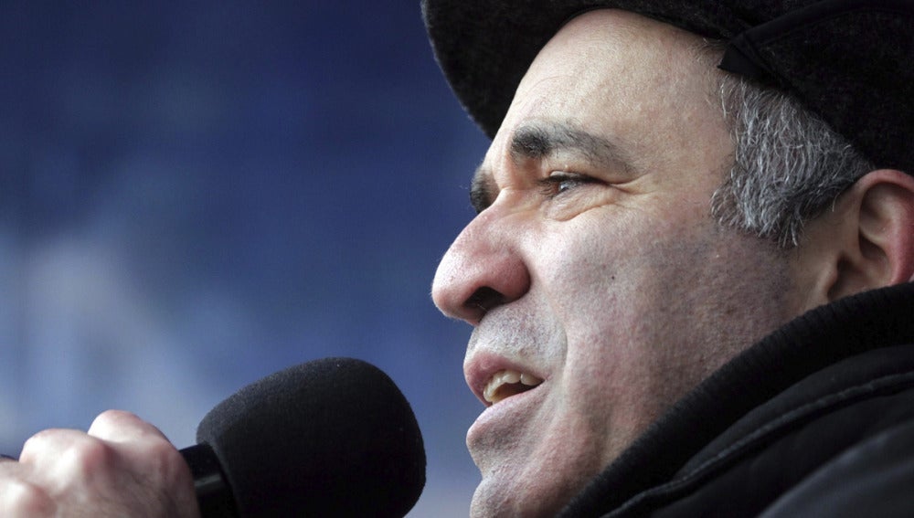 El ex campeón mundial de ajedrez Garry Kasparov