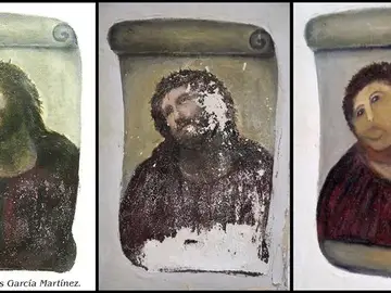 Del Ecce Homo pintado por el artista Elías García Martínez... al restaurado Del Ecce Homo pintado por el artista Elías García Martínez... al restaurado