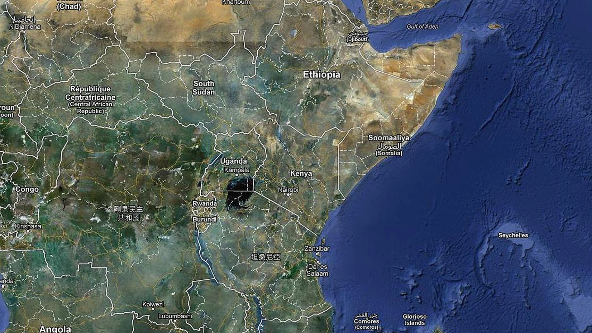 Ubicación de Kenia Ubicación de Kenia