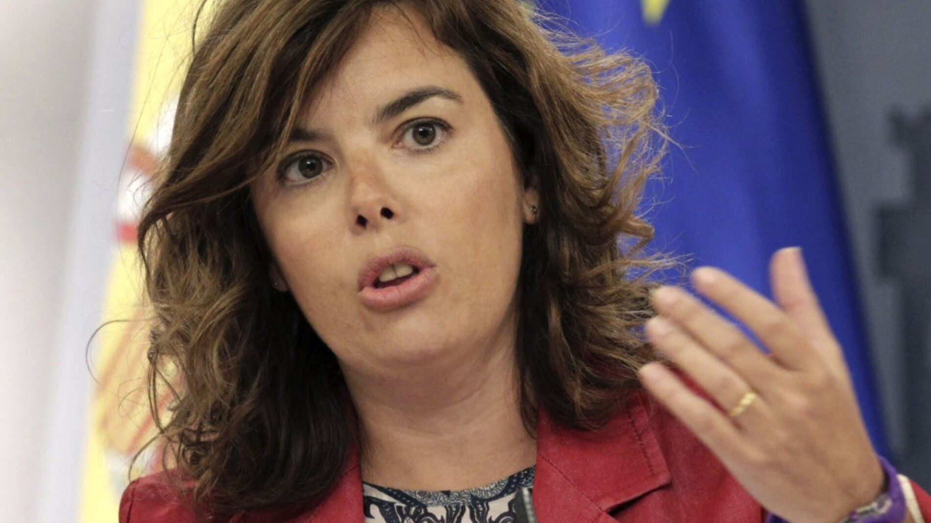 La vicepresidenta del Gobierno, Soraya S&aacute;enz de Santamar&iacute;a