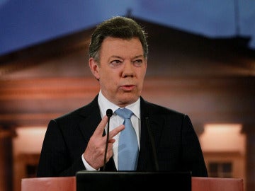 El presidente de Colombia José Manuel Santos