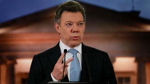 El presidente de Colombia Jos&eacute; Manuel Santos