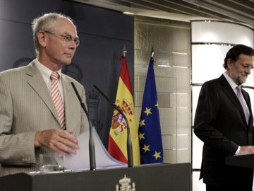Mariano Rajoy y Herman Van Rompuy