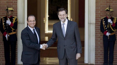 Hollande y Rajoy en La Moncloa