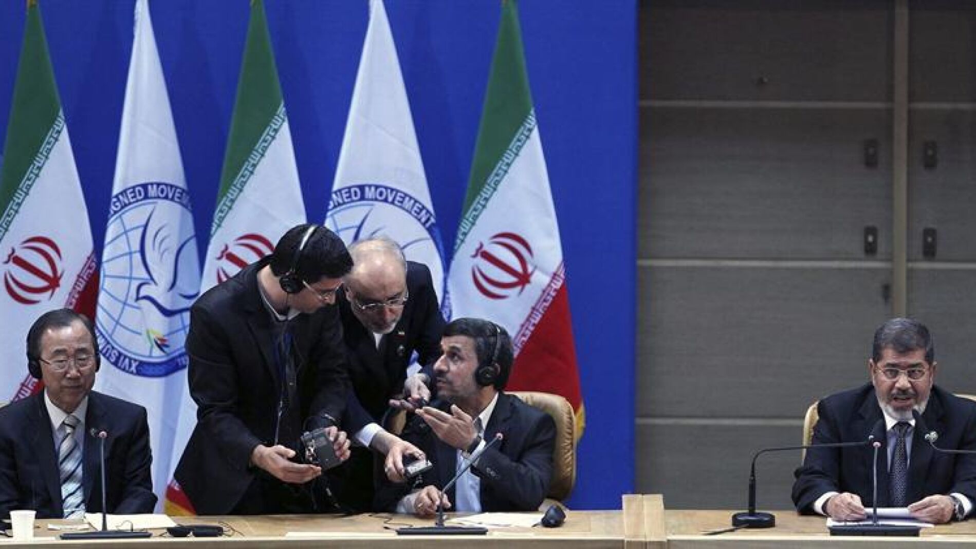 El presidente iran&iacute; habla tras Mohamed Mursi 