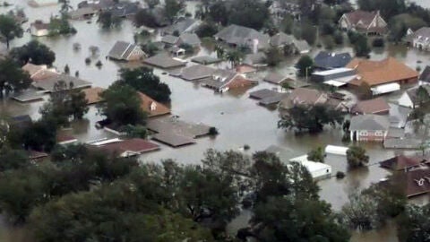 Imagen a&eacute;rea de las consecuencias de 'Isaac'