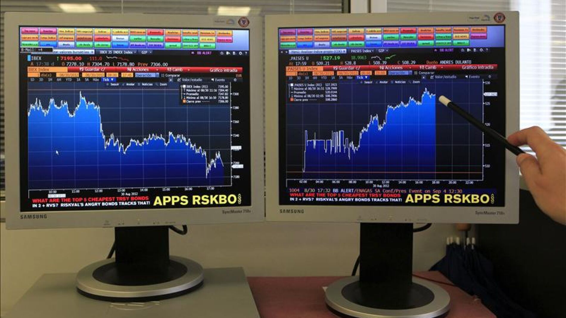 &Iacute;ndices positivos en la Bolsa