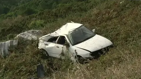 Accidente de tráfico en Pontevedra Accidente de tráfico en Pontevedra