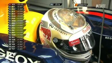 El casco número 50 de Sebastian Vettel