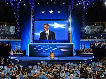 Obama da finalizada la Convención con su discurso Obama da finalizada la Convención con su discurso