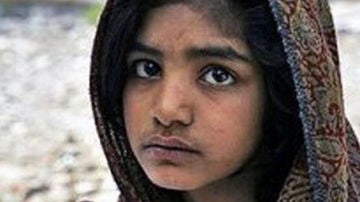 La menor paquistaní, en una imagen difundida por una ONG