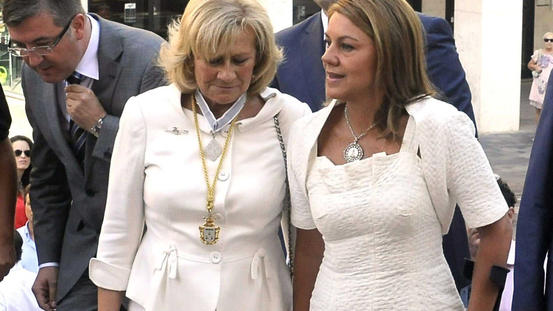 Cospedal al entrar a la misa en honor a la patrona de Albacete