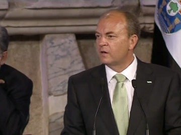 Monago, durante su discurso en el Día de Extremadura