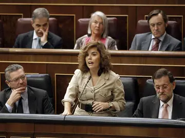 Soraya Sáenz de Santamaría, en el Congreso Soraya Sáenz de Santamaría, en el Congreso