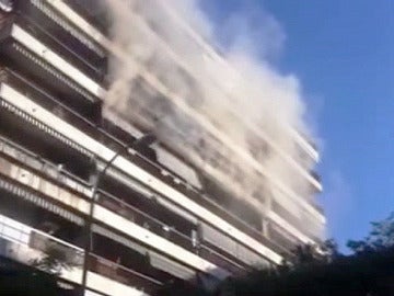 Incendio en Madrid
