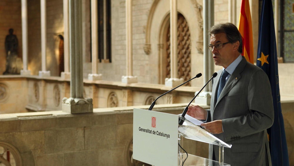 Artur Mas valora la manifestación de Barcelona