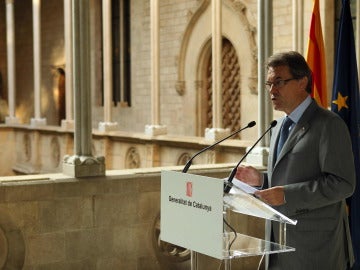 Artur Mas valora la manifestación de Barcelona