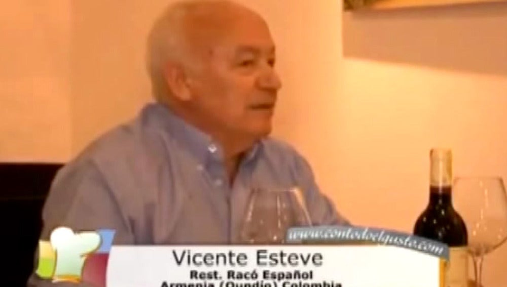 Vicente Esteve en la televisión colombiana