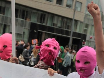 Manifestantes rusos protestan por el mandato de Putin