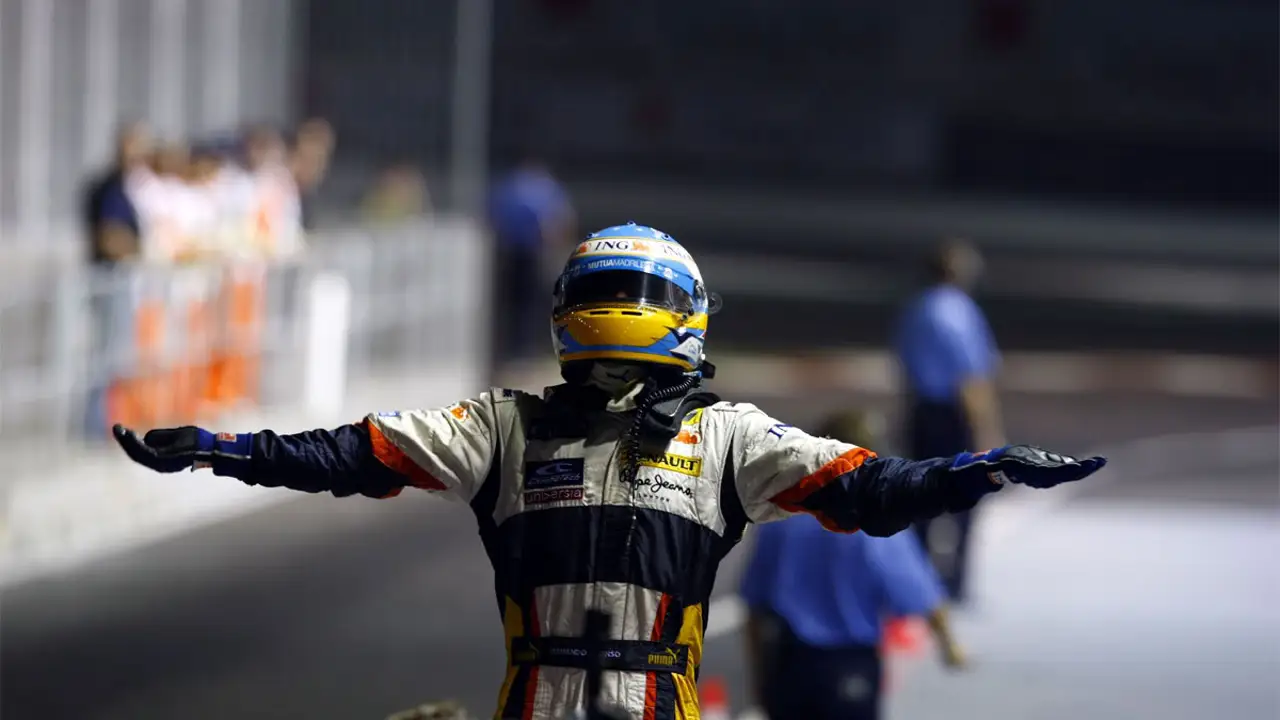 Alonso, 'rey' de Singapur